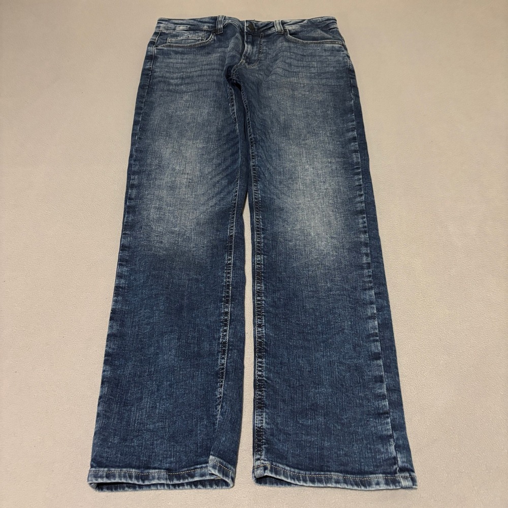 Buffalo David Bitton Six Mens Straight Leg Jeans 31x30 Blue Medium Wash Denim